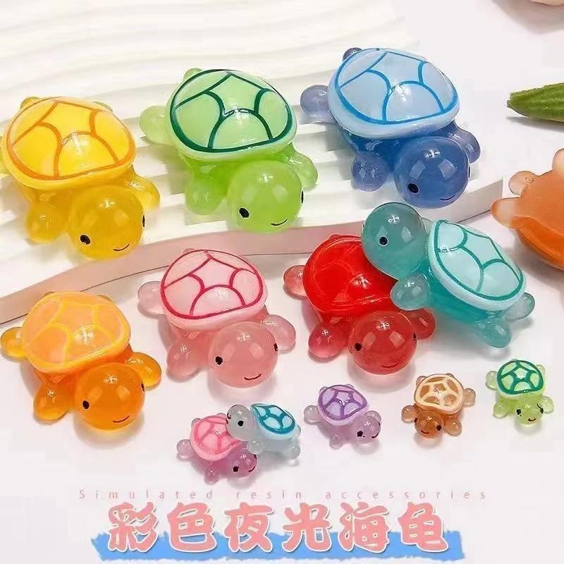 New luminous jewelry turtle pair collision toy ornament surprise small gift