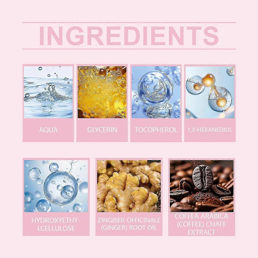 Spray per Capelli Nutriente allo Zenzero e Caffè per Idratazione Profonda, Rinforzo e Promozione della Crescita dei Capelli Uso Quotidiano Facile per Tutti i Tipi di Capelli