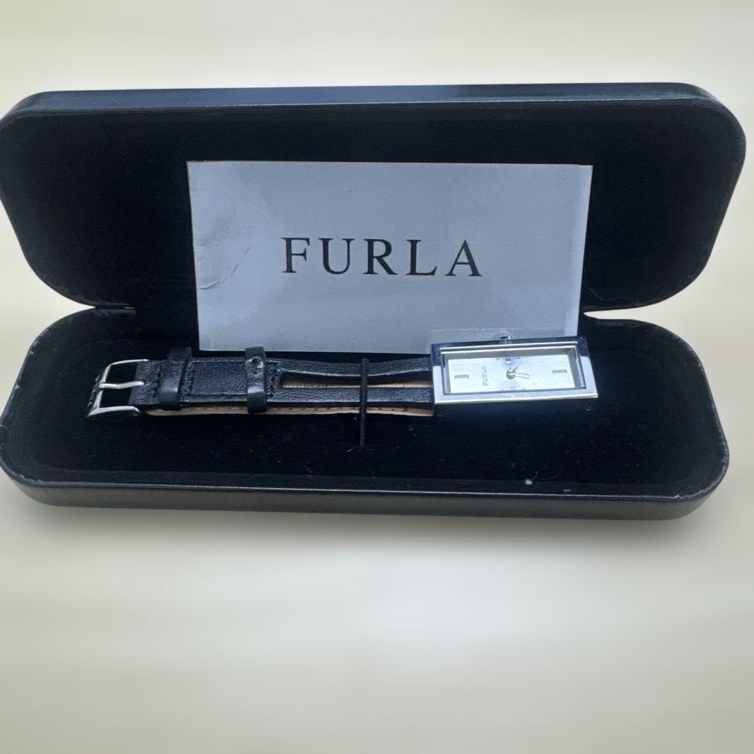Used FURLA Silver Analog Watch Leather