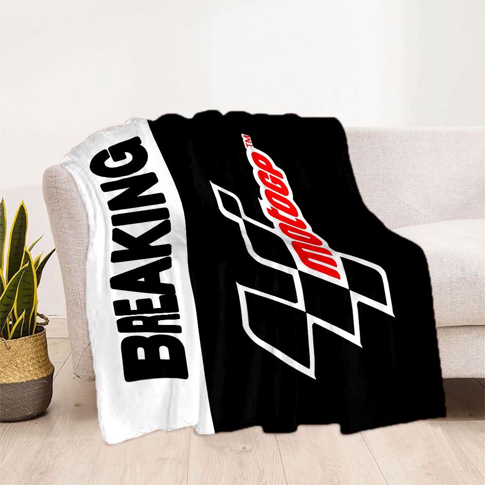 Motogp Flammen Logo Flanelldecke - Weich und geeignet für Sofas, Betten, Büros, Reisen, alle Jahreszeiten, tolles Geschenk für Feiertage und Geburtstage.