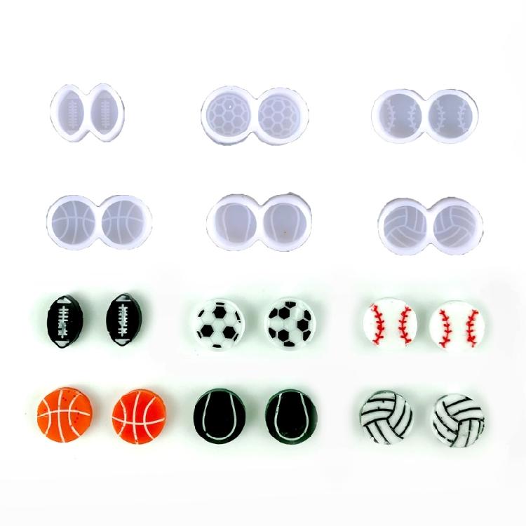 Earring Silicone Resin Mold,Ear Stud Resin Mold DIY Jewelry Casting Moulds