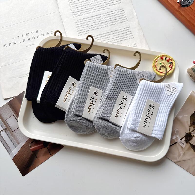 

Wenyao Women s Mid-Calf Versatile Cotton Socks