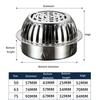 Long Lasting Steel Rounded Drainage Insert Corrosion Resistant Floor Drain Prevents Blockages for Outdoor Spaces