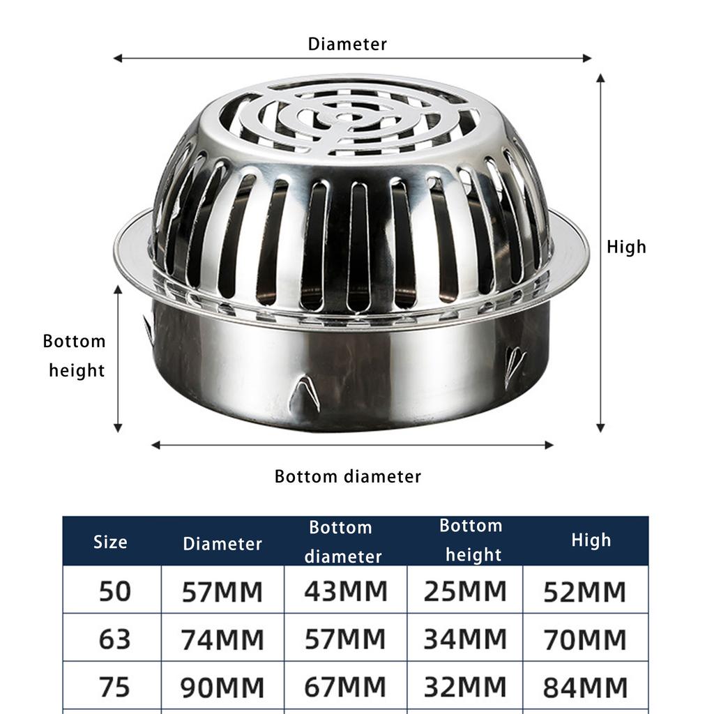 Long Lasting Steel Rounded Drainage Insert Corrosion Resistant Floor Drain Prevents Blockages for Outdoor Spaces