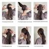 Korean Bird's Nest Bun Maker Hair Accessory - High Ponytail Claw Clip