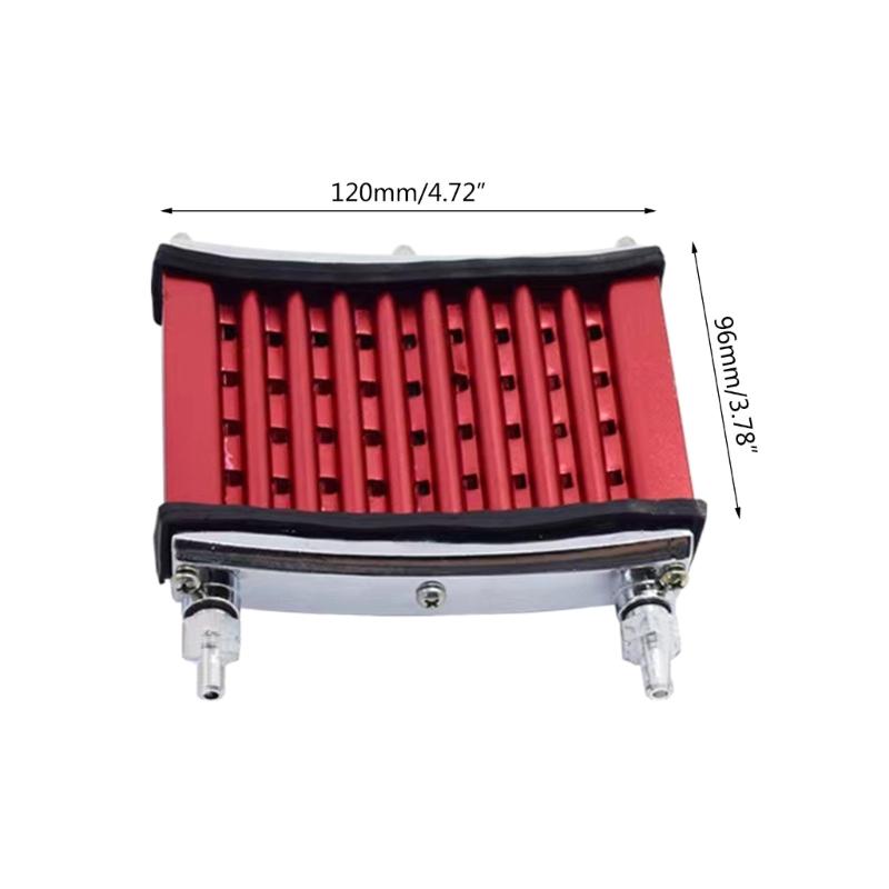 Oil Cooler Cooling Radiator Compatible for 50CC 70CC 90CC 110CC Horizontal Engine Dirt Bike Motorcycles Heat Dissipation