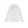 Lace Bottoming Shirt Women's Spring and Autumn New Design Sense Niche Inner with Foreign Style Machine Top Chiffon Splicing Shirt Foreign