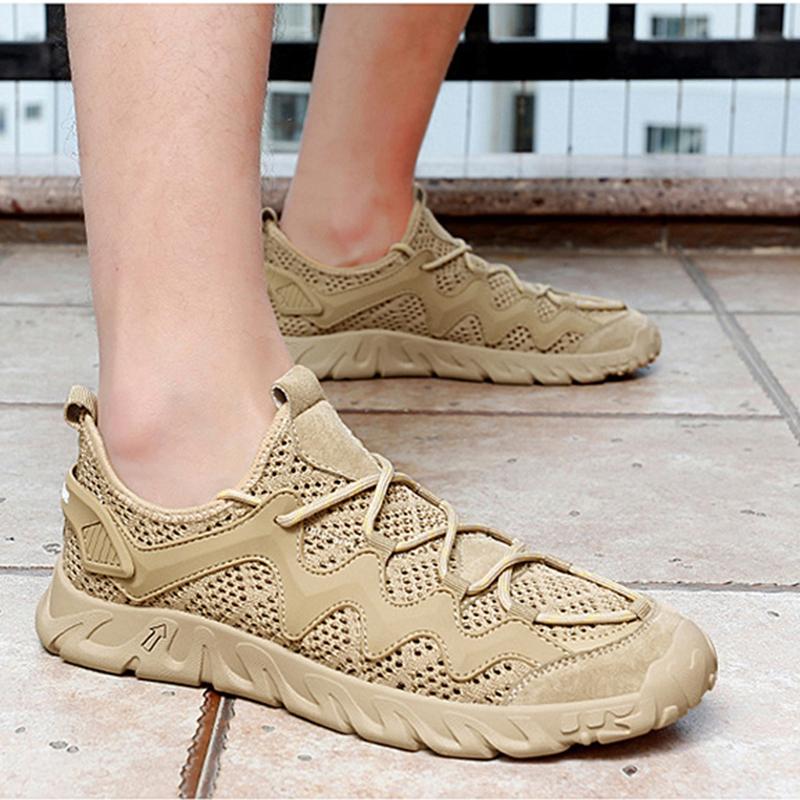Men's Shoes, Summer Trend Hollowed Out Breathable Mesh Shoes, Casual Sports, Men's Cool and Fashionable Casual Shoes