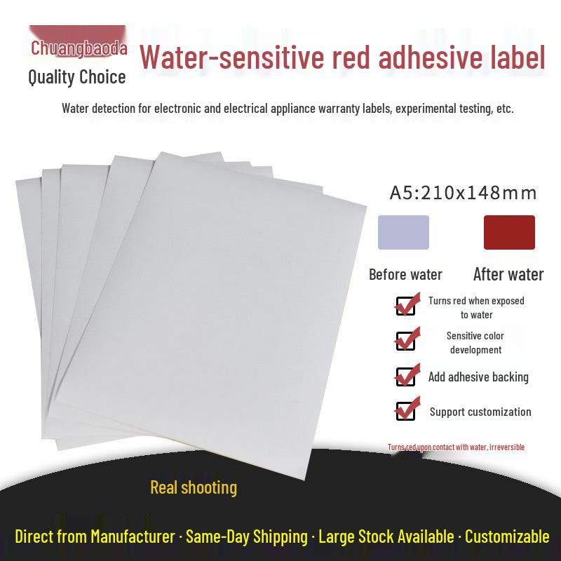 Chuangbaoda Water-Sensitive Color-Changing Warranty Sticker for Lithium Battery