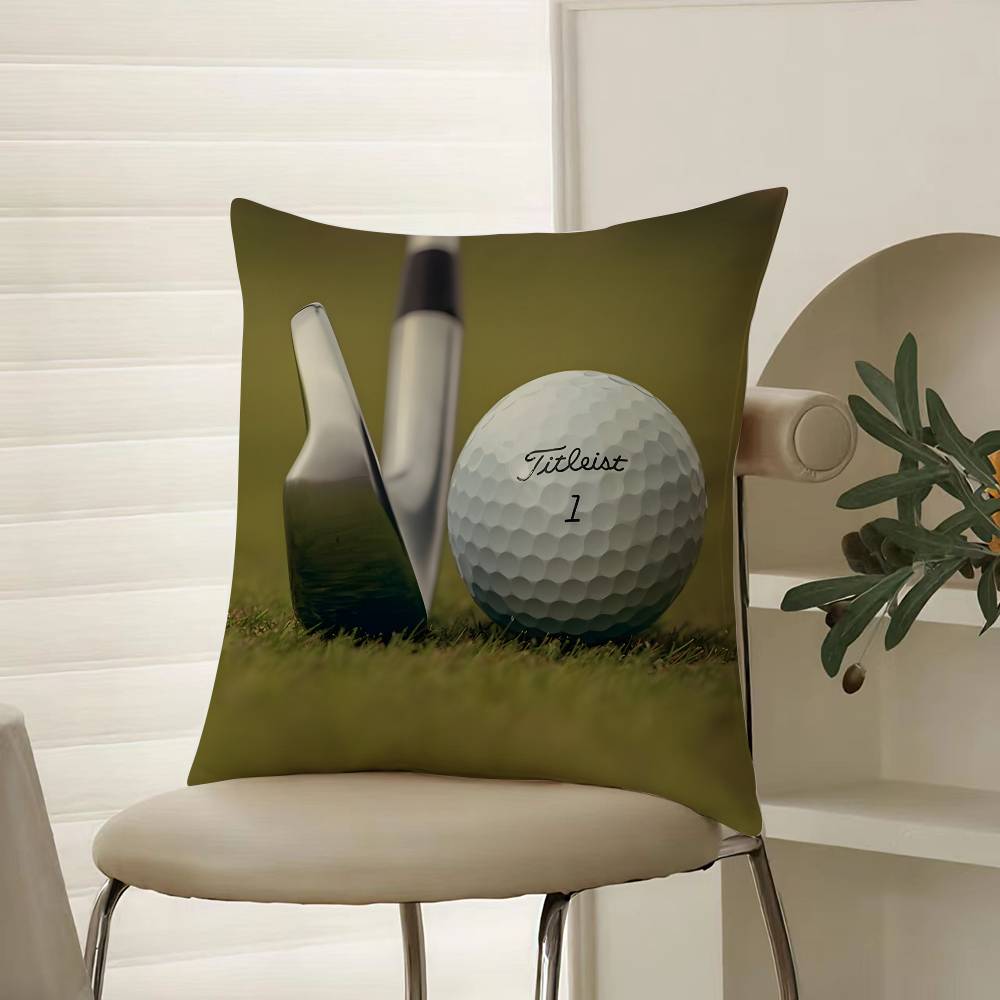 Popular Golf Sports T-TitleistS-Famous Pillow Case Comfort Sofa Bed Silky elegant Invisible zipper Decorative cushion cover