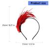 1920er Jahre Kopfschmuck Mardi Gras Party Feder-Haarband Damen Fascinator Stirnband