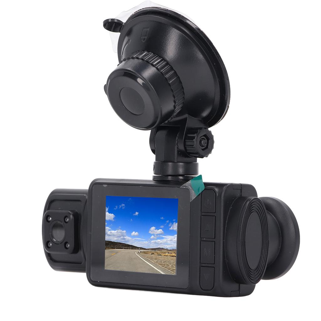 Dash Cam for Car 2 Inch HD IPS Screen 3 Lens Rotatable 1080P Loop Recording Night Vision Dashboard Camera Recorder for