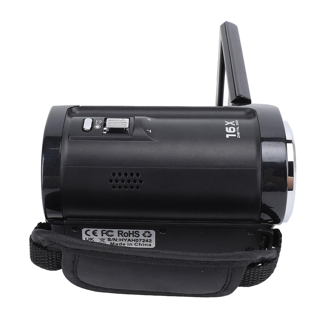 Cameră video 2.7K, 50MP, 2.8 inci, ecran cu rotire la 270 de grade, zoom digital 16X