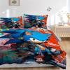 3pcs bedding set Sonic Urban Includes 1 Comforter + 2 Pillowcases, Without Pillow Inserts, Soft Comfortable, Lightweight Breathable, Printed