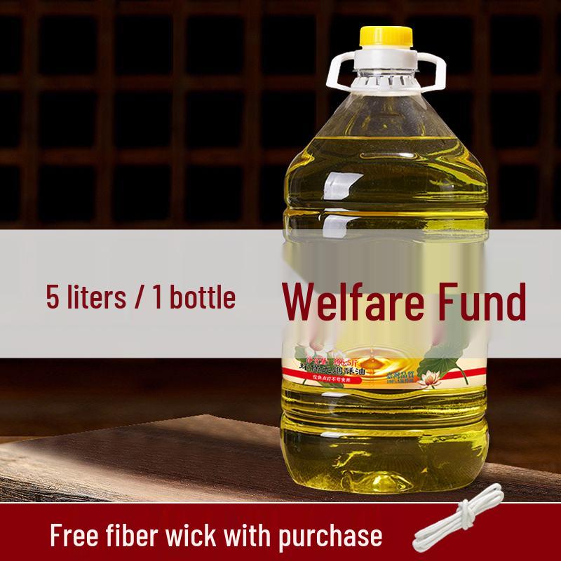 Buddha Ghee Lamp Oil 5L - Odorless, Smokeless Liquid for Offerings
