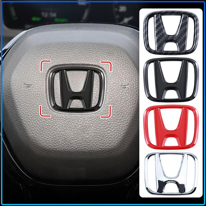 1pc ABS Car Steering Wheel Center Emblem Sticker For Honda Civci CRV Accord Mugen Prelude FIT City CRZ CRX Jazz D-series B-series H