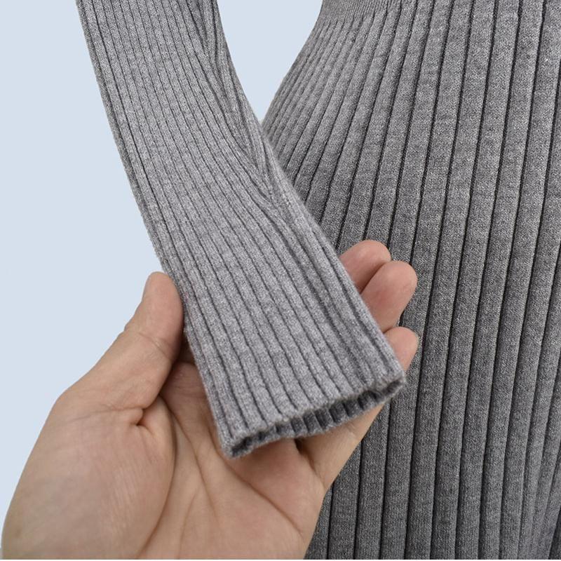 Easiest for Match Western Style Knitted Dress Female Outwear Autumn and Winter Tight Waist Slim Looking Midi Skirt Match with Coat Base Sweater
