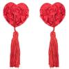 Women Sequins Tassels Nipple Cover Reusable Adhesive Pasties Breast Cover Lace Sticky Bra Chest Pad Lingerie Accessories