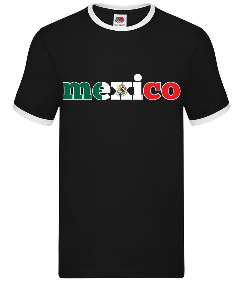 Mexico Country Flag - Mens Ringer - Football World Cup Mexican Soccer L