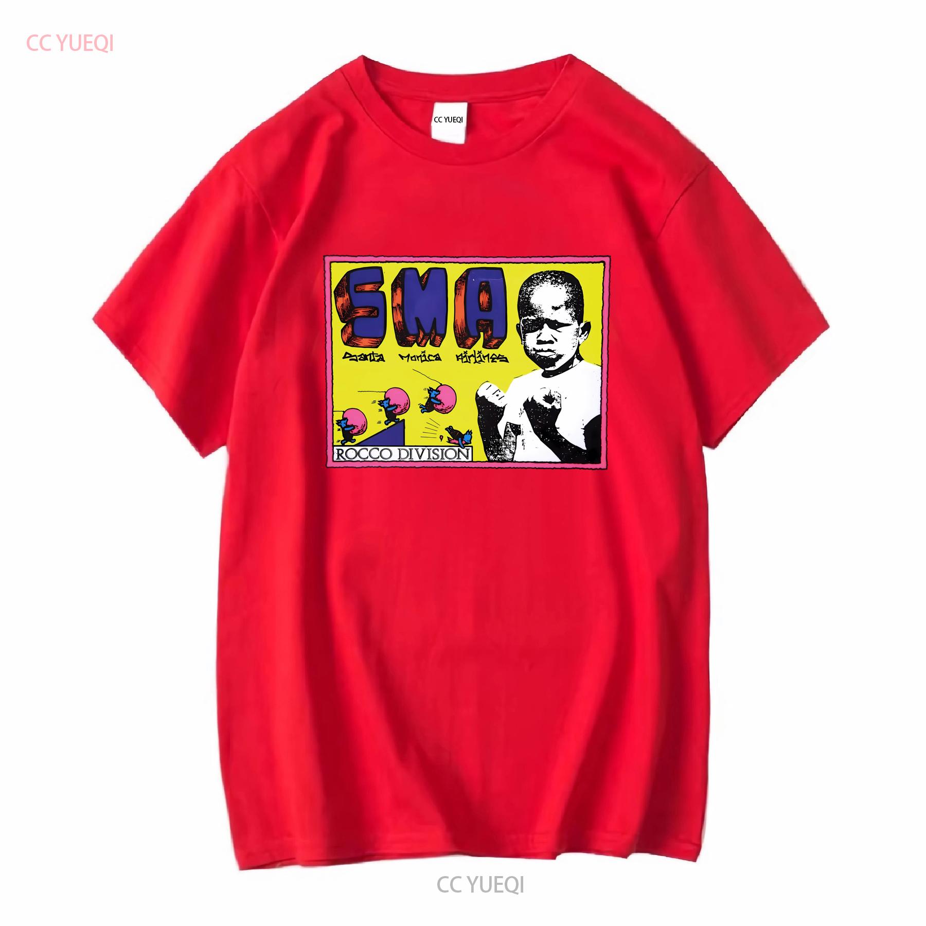 SANTA MONICA AIRLINES ROCCO DIVISION SKATEBOARD T SHIRT DESIGNS long or short sleeves vintage Washed designer clothes Casual S