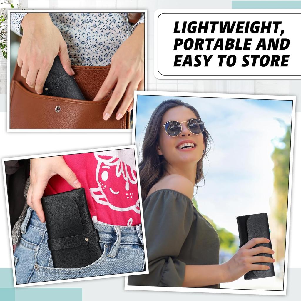 Nuogo 30 Pack Eyeglass Case Soft Glasses Case Studded Sunglasses Pouch Portable PU Leather Bag for Women Men