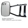 Towing Mirror Attachment Universal Extender, Clip-on Side View Safety Mirror, Adjustable Extra Extended Blind Spot Large Field of for Truck