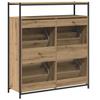 Shoe Cabinet Artisan Oak 100 X 34 X 112 Cm Particleboard