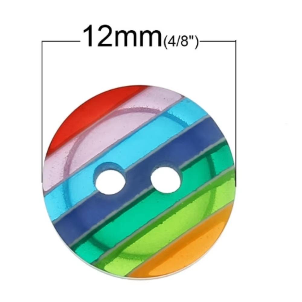 10/30/50/100Pcs Round Buttons Mixed Color Button Kids Manual Button Painting 2/4 Holes Button for DIY Craft Sewing Accessories
