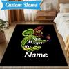 Custom Name Rat Fink Rug Game Carpet, Floor Mat for Bedroom Living Room Entryway Rug, Home Decor Idea Gift for Christmas birthday