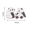 2 Piezas Ajustador de Botón Panda Lindo Para Pantalones Falda Cintura Ajustador Hebilla de Cintura Ajustable Jeans No Requiere Costura Botón de Cintura