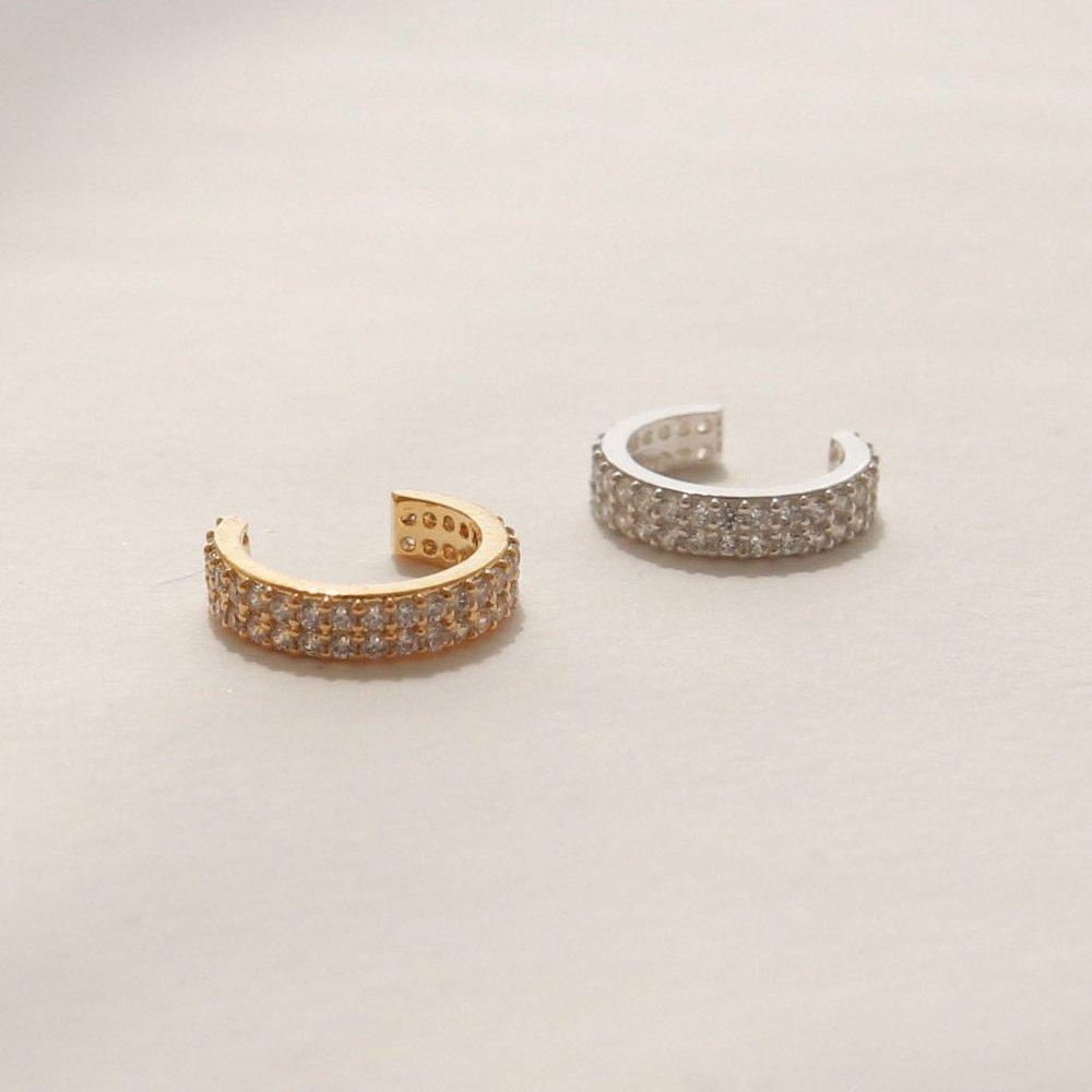 J.Lauren [Aube] Cubic Setting Silver Ear Cuff Ae015