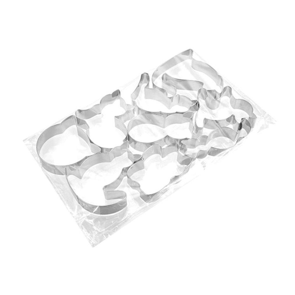 5/9Pcs Kitten Cat Shape Cookie Mold Stainless Steel Baking Tools Kitchen Gadgets Home Party Gift