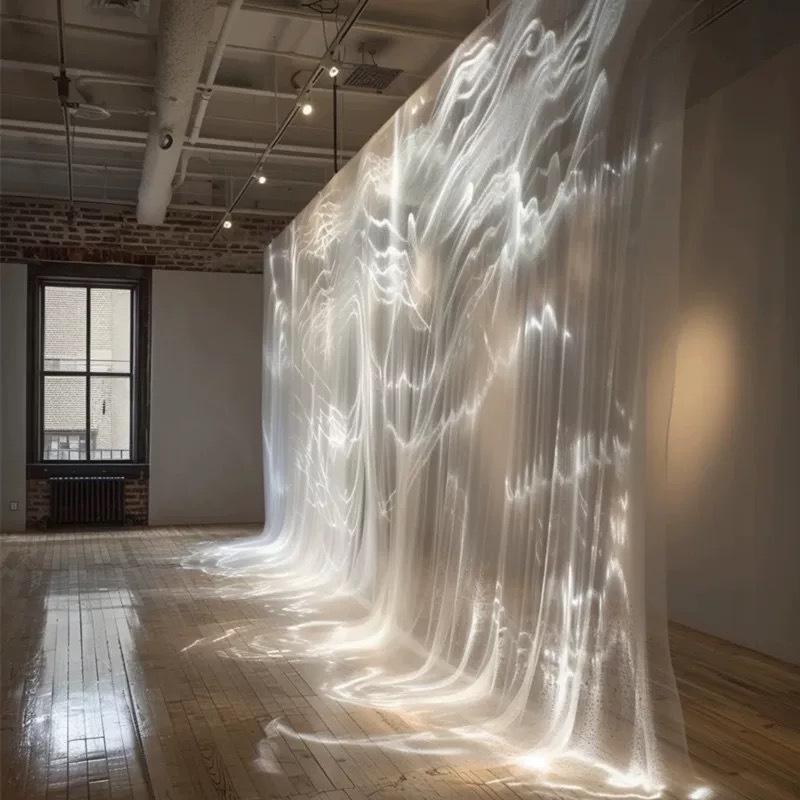 White Water Gauze: Light, Flowing, Transparent Yarn for Wedding Decor & Creative Exhibitions