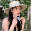 Summer Outdoor Fashion Straw Hat For Women With Large Brim And Sunshade