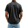 Men's Casual Short Sleeve Henley Shirt Lightweight Breathable Button Front Pocket Tee Top
