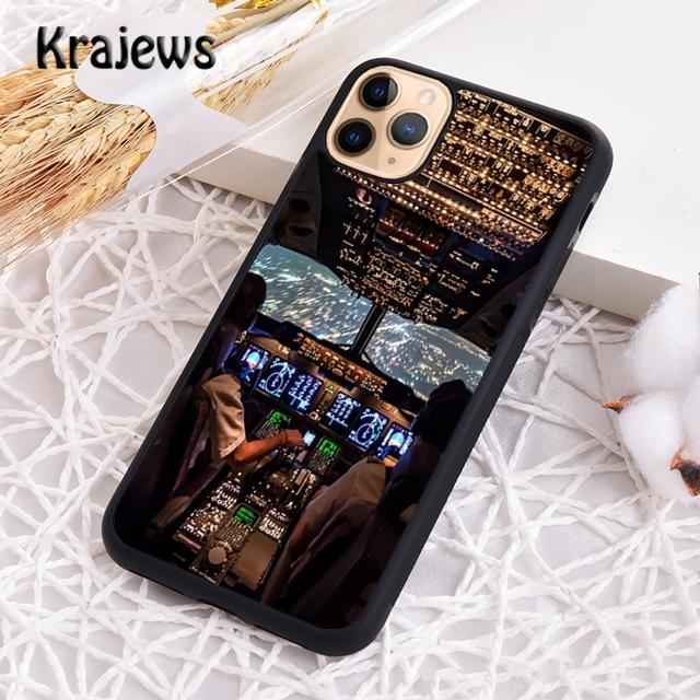 Cool Airplane Cockpit Phone Case Cover For iPhone 17 Air 16 15 14 plus 12 13 pro max coque Shell Fundas