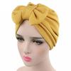 Fashion Women Big Bow Turban Hat Headdress Bow Knot Bonnet Hat Chemo Hair Cap Soft Snood Hat