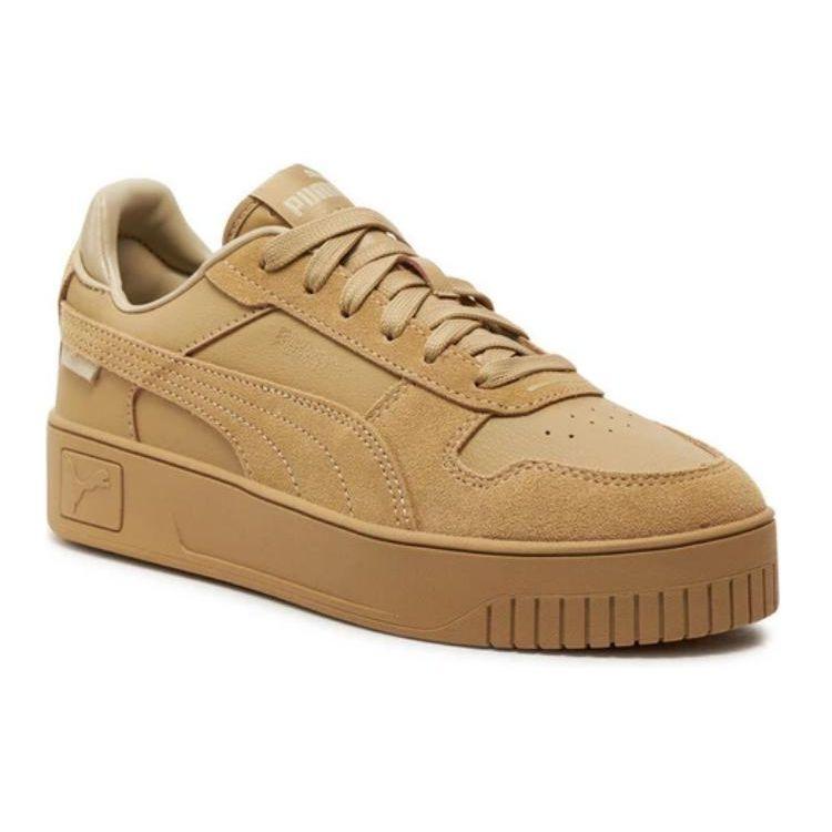 Puma Bequeme Lässige Rutschfeste Abriebfeste Low-Top Skateschuhe Damen Sneaker Braun 395093-01