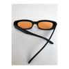 Unisex Black Square Rectangle Vintage-retro Sunglasses