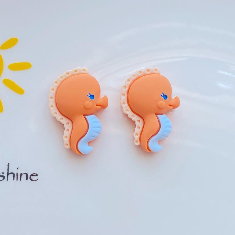 10Pcs New Cute Mixed Mini Marine Animal Series Flat Back Resin Cabochons Scrapbooking DIY Jewelry Craft Decoration Accessorie
