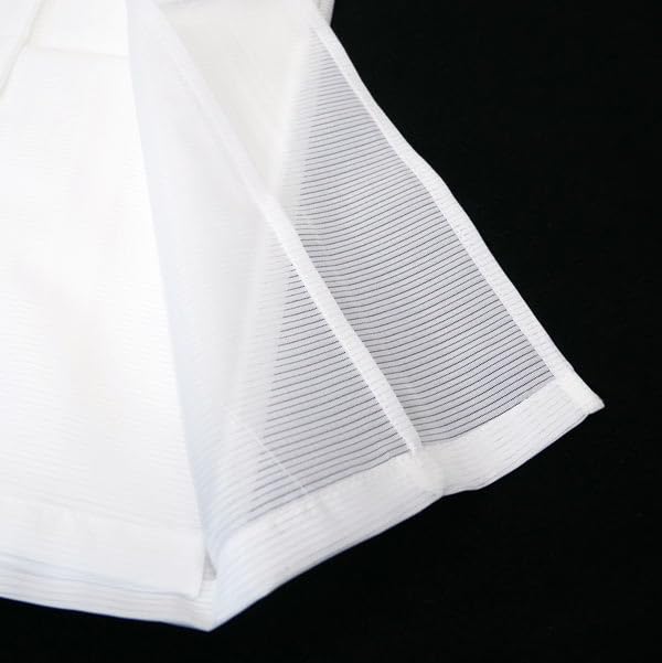 [Kyoto Usagido] Summer Ready-Made Nagajuban (Undergarment for Kimono), Washable, Ro (thin silk fabric), White, j-152, Size M, with attached collar.