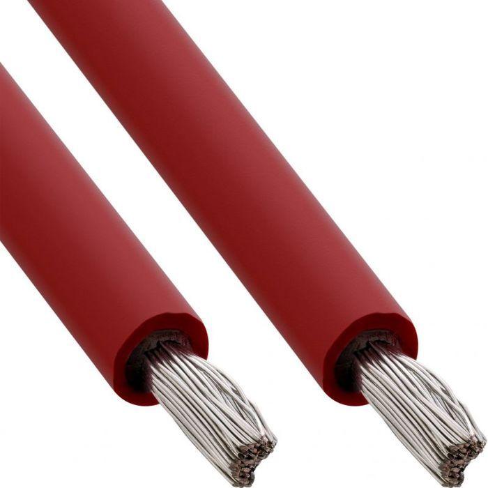 Kit photovoltaique - kit solaire Mg Câble d'installation solaire InLine® au mètre H1Z2Z2-K 6 mm² Rouge 50 m