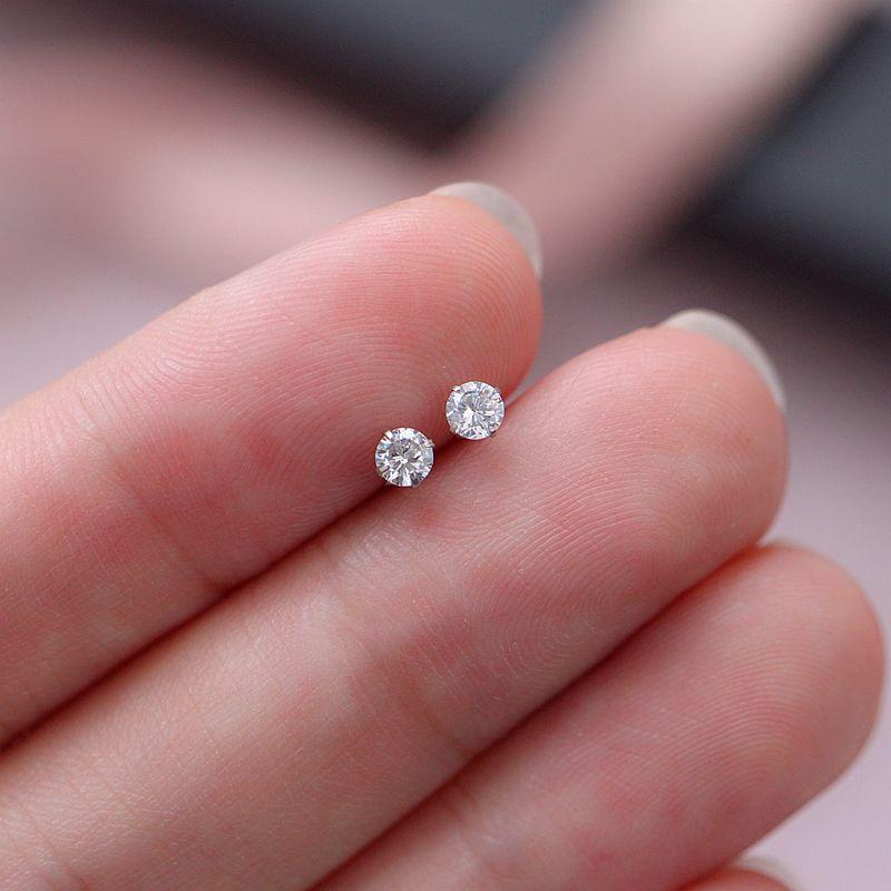 

White Men s and Women s Fancy Best Selling Ear-Caring Rhinestone 3mm minimum pair