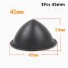 1/4Pcs Durable 35/40/45/50mm Speaker Dust Cover Black Tip Coned Dust Caps PP Protective Sleeve Speaker Repair Parts Accessories
