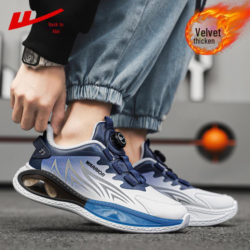 Men's Winter Warrior Waterproof Non-Slip Running Shoes with Velvet and Cotton Lining