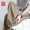 Men's Ice Silk Straight-Leg Cropped Pants