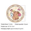 Capybara Party Set: Disposable Plates, Cups, Napkins, Tablecloth, Banner for Boys