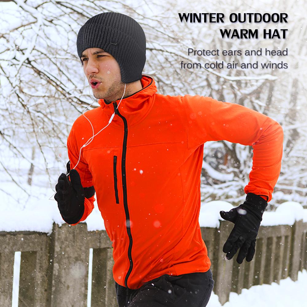 Ski Cap with Ear Covers Cycling Helmet Liner Winter Water Hat for Outdoor Sports Running Skiing Motorcycling