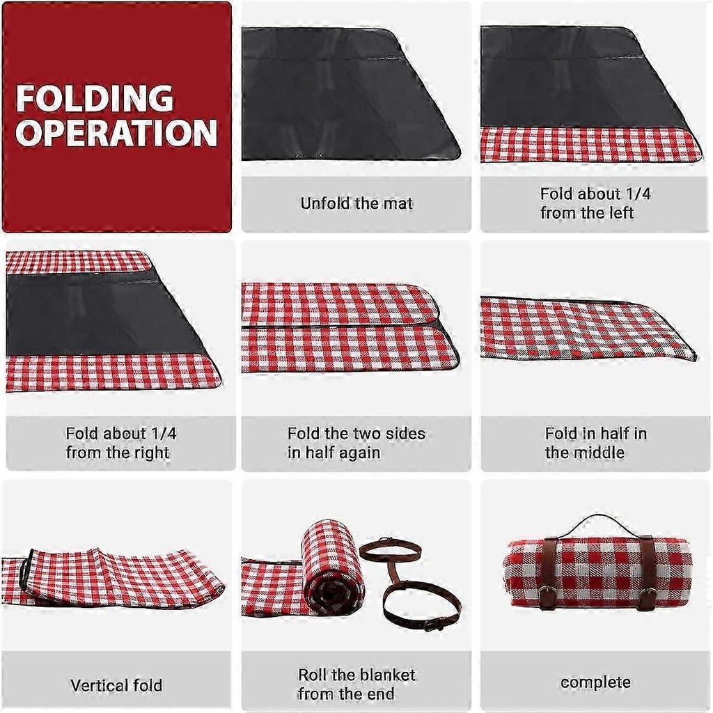 Picnic Blanket, Picnic Mat,150X200CM Picnic Blanket, Anti Sand Beach Blanket, Large Foldable Portable Waterproof Beach Mat