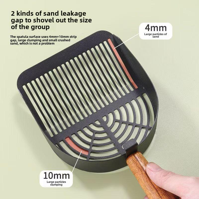 Stainless Steel Cat Litter Scoop Long Handle Pet Waste Shovel Cleaning Tool Toilet Garbage Picker Litter Box Cats Supplies